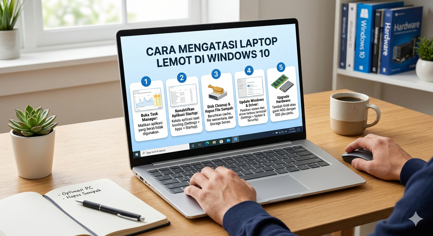 Cara Mengatasi Laptop Lemot di Windows 10 (Penyebab & Solusi Terbukti)